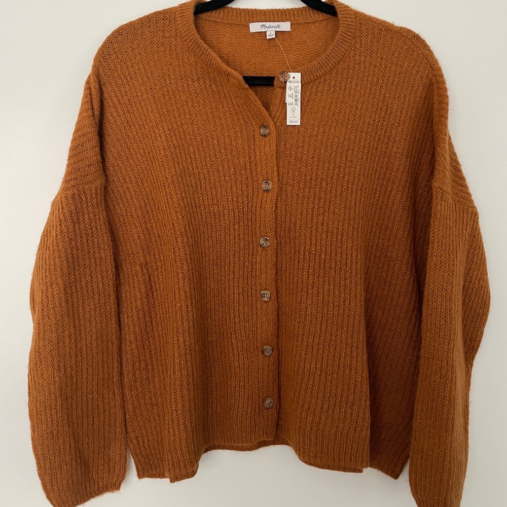 MADEWELL Ultra Soft Orange Cardigan
